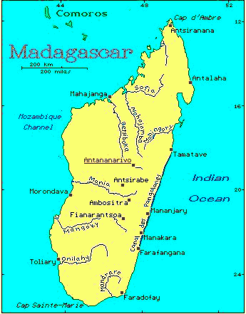 Madagascar map