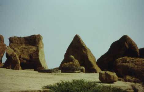 Wustenquell mountains in Namibia, with its strange rock formations