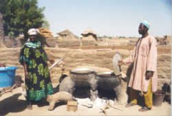Millet traditional beer brewers