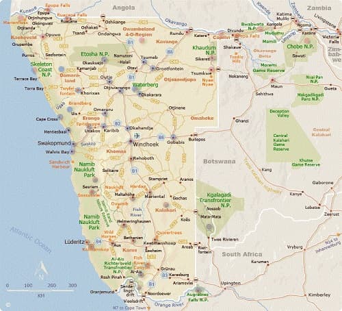 Private guided tours in Namibia + Botswana and Victoria Falls